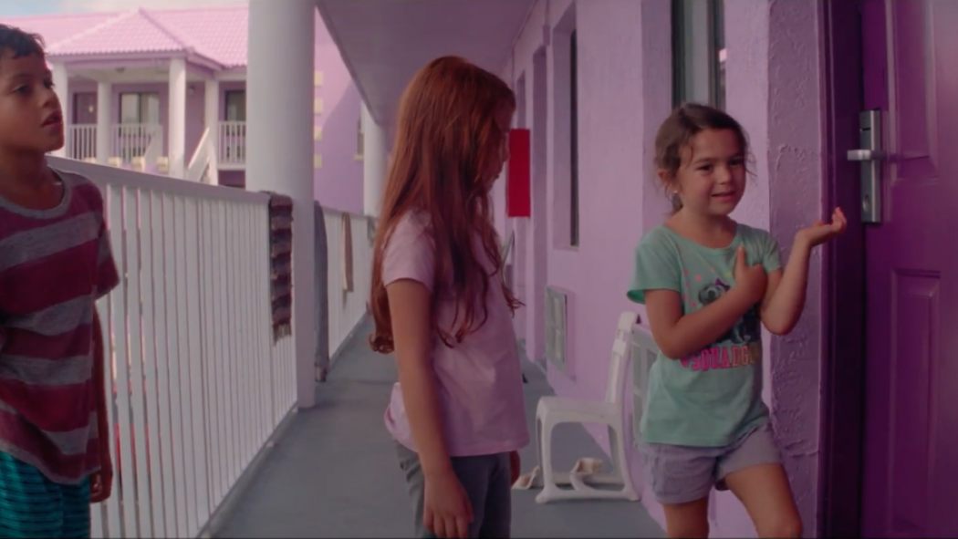 Brooklynn Prince, Christopher Rivera, and Valeria Cotto in Sean Baker's The Florida Project
