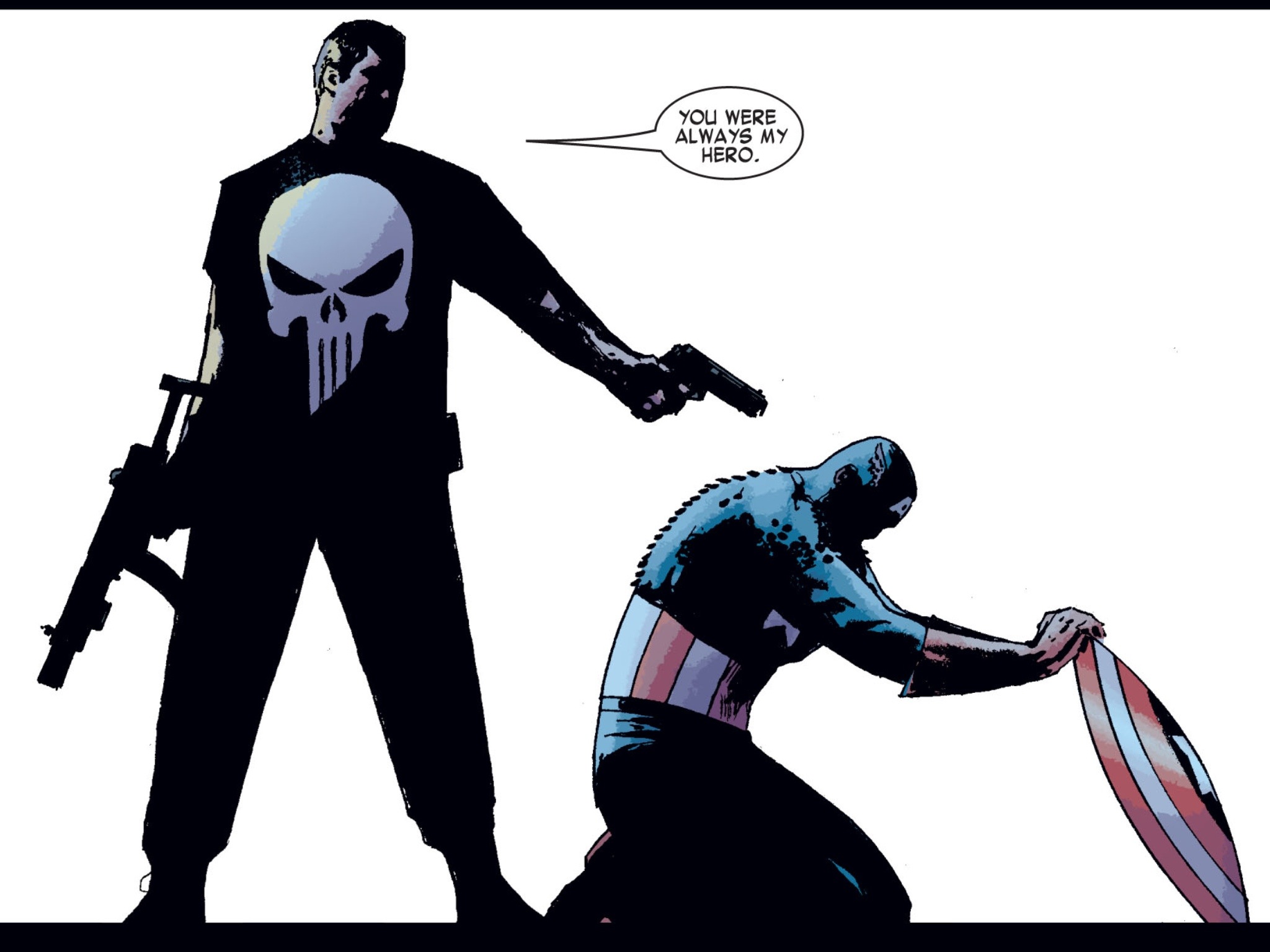 Punisher and Captain America